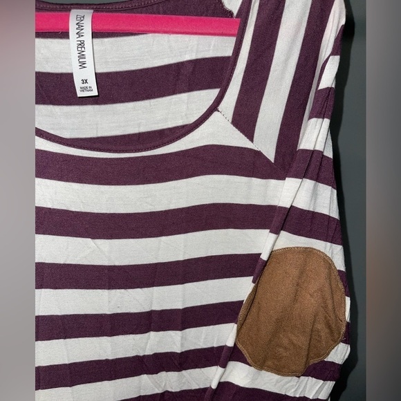 Zenana Premium Long Sleeve Striped Top - Picture 3 of 3
